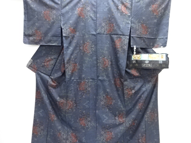 Japanese Kimono / Tsumugi Omeshi Silk